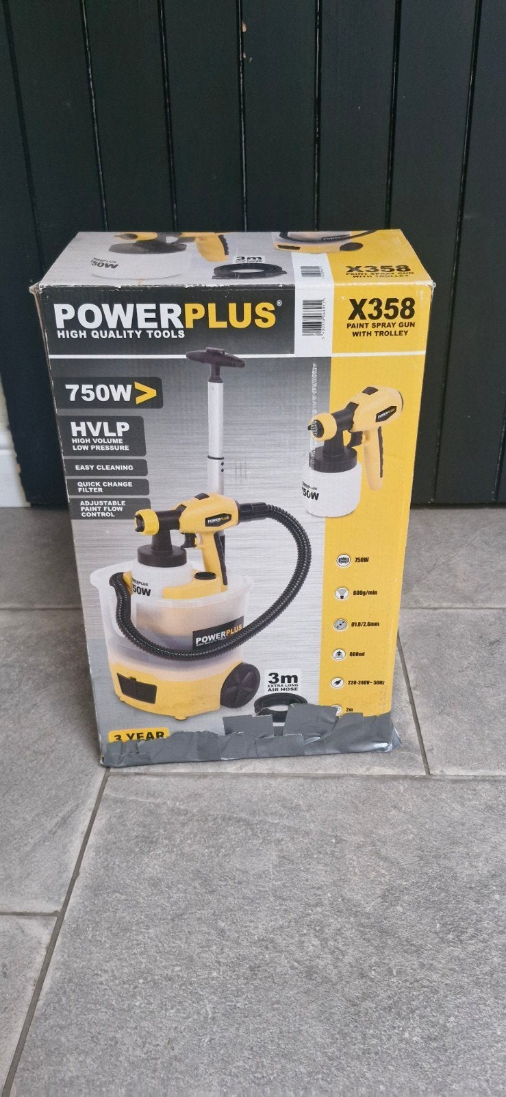 paint spray gun powerplus, Doe-het-zelf en Bouw, Schildersmaterialen, Ophalen of Verzenden, Zo goed als nieuw, Verfspuit of Verfpomp