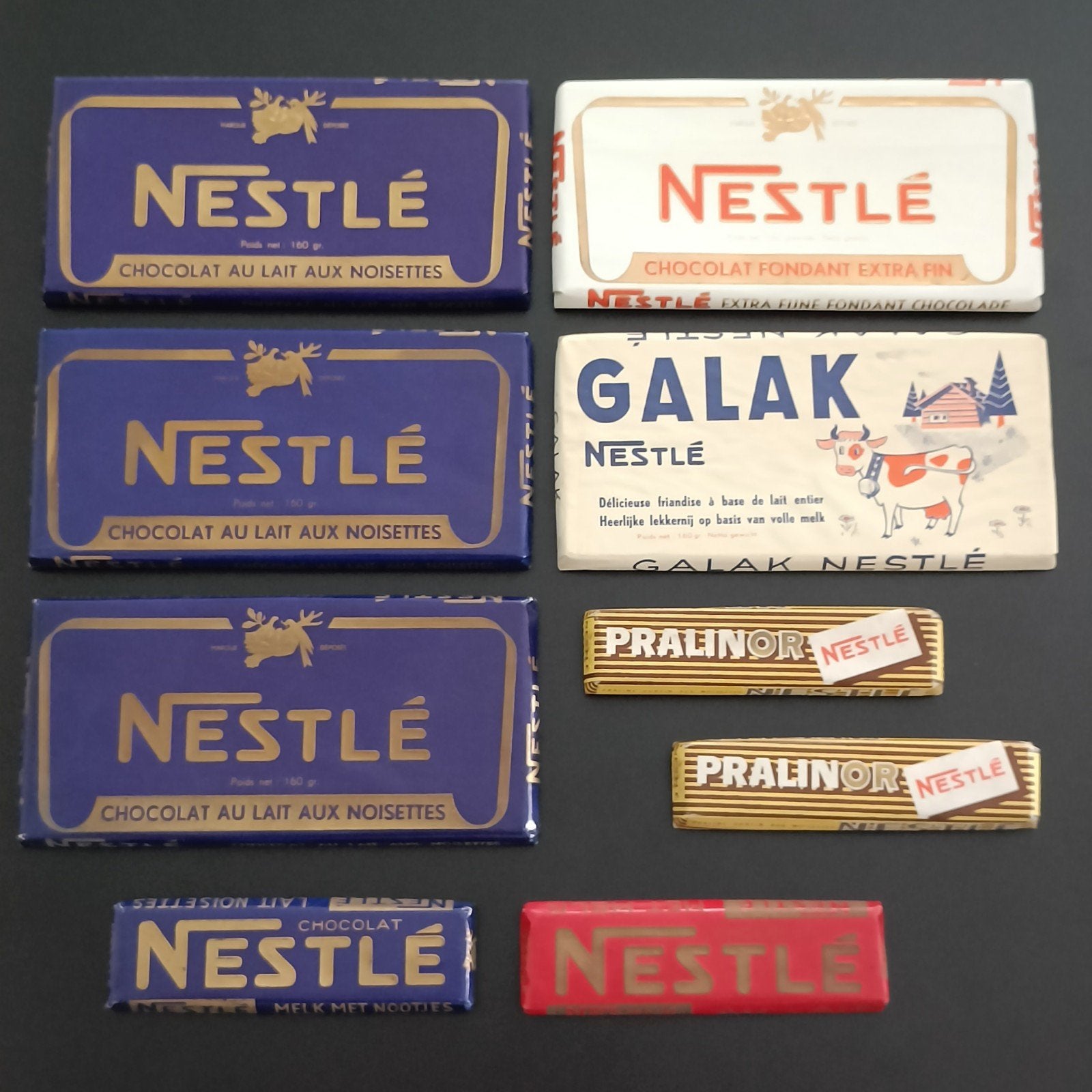 Vintage Nestlé chocolade reclame verpakkingen - Dummy's., Verzamelen, Ophalen of Verzenden, Gebruikt, Verpakking