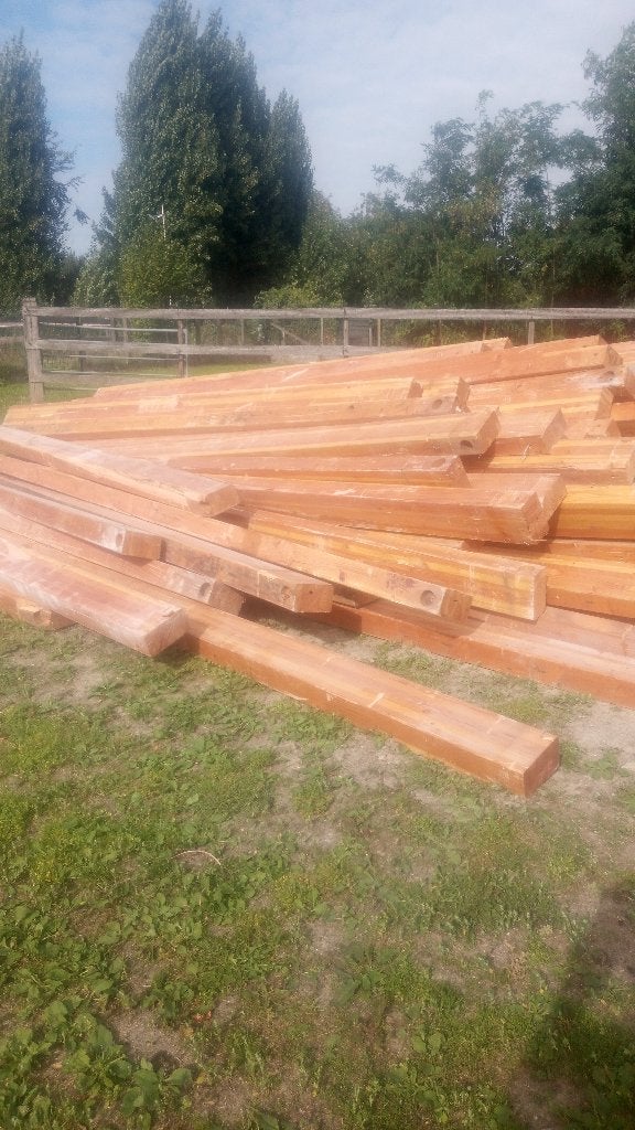 zware gelamineerde balken recup, Doe-het-zelf en Bouw, Ophalen, Gebruikt, Balk, Overige houtsoorten