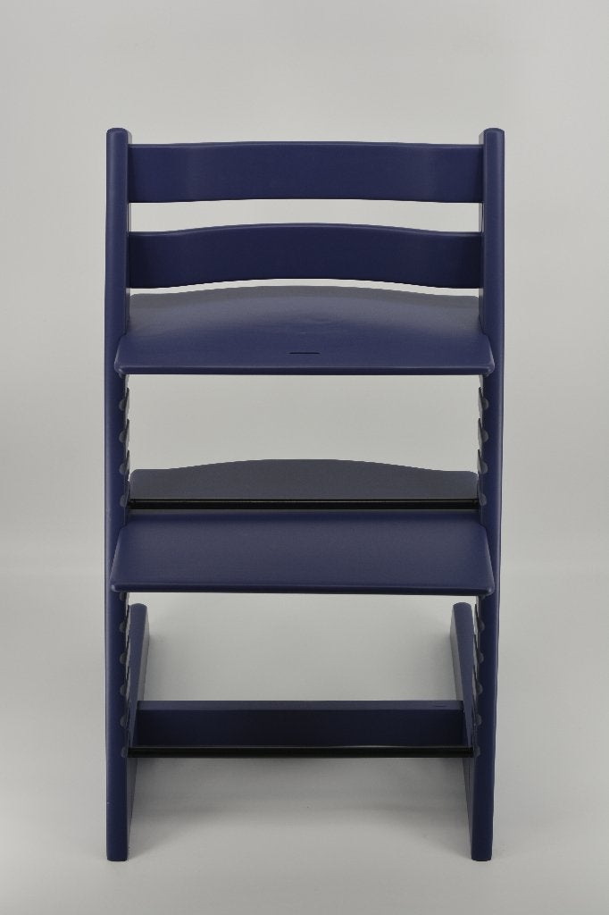 Stokke Tripp Trapp Dark Blue – trip trap stoel, Kinderen en Baby's, Verzenden, Gebruikt, Meegroeistoel, Aanschuifbaar