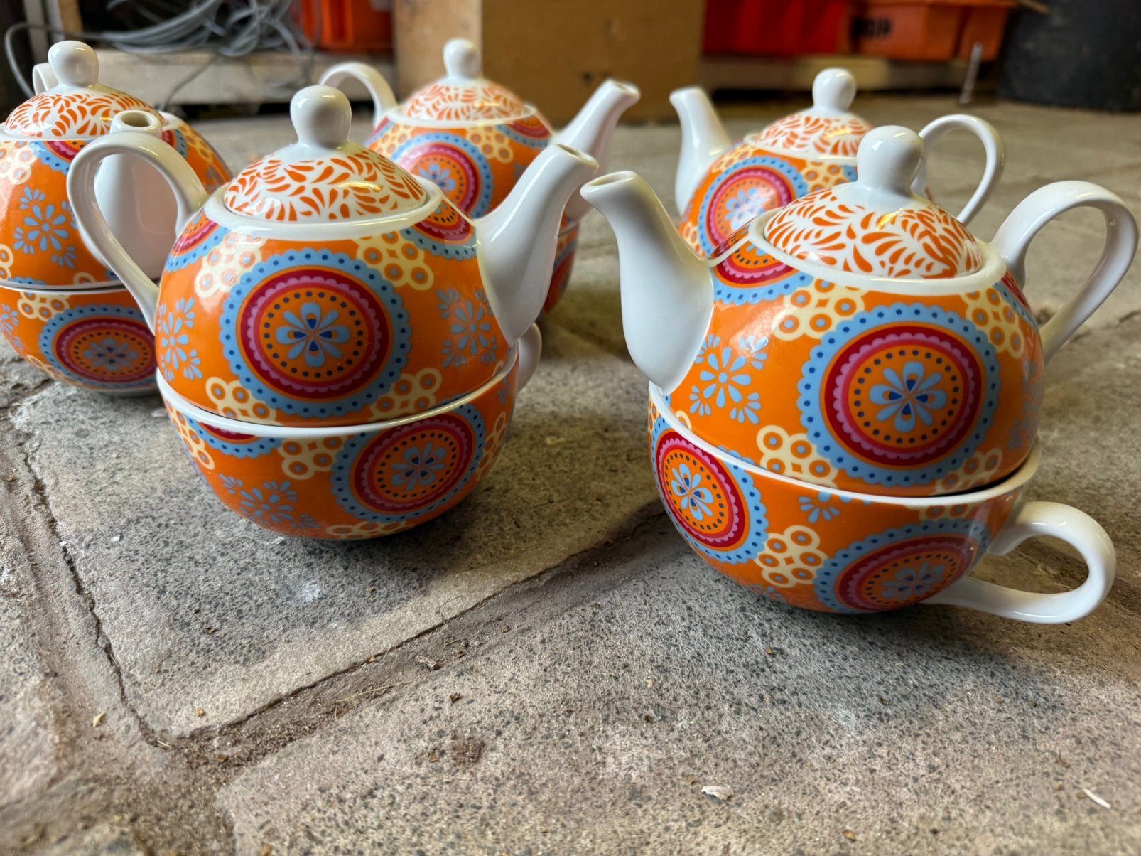 5 kleurrijke theesetjes – Tea for One, Ophalen, Nieuw