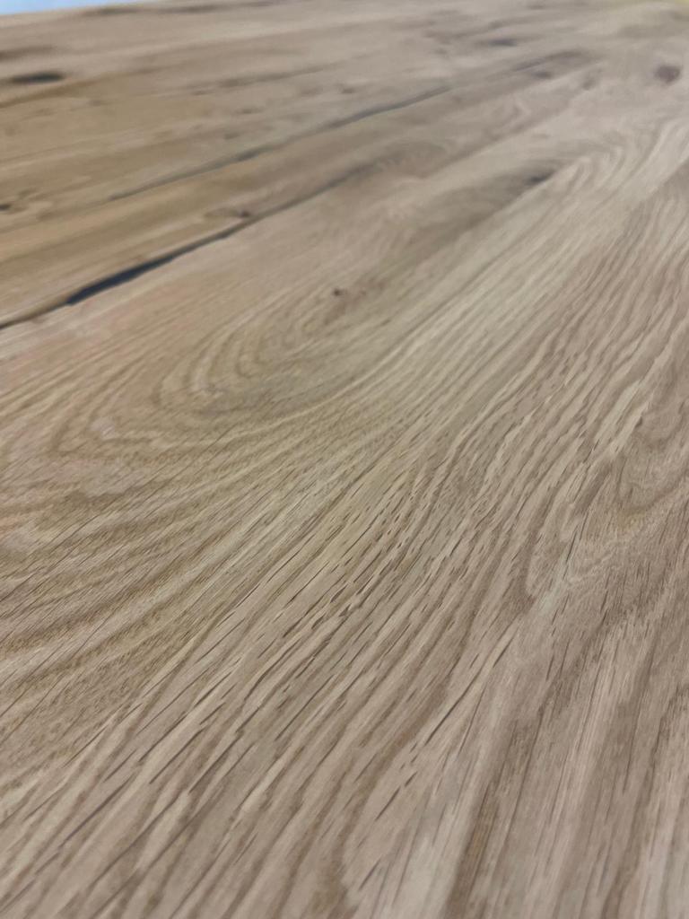 Massief eiken eettafel - Levering aan huis (NIEUW), Ophalen of Verzenden
