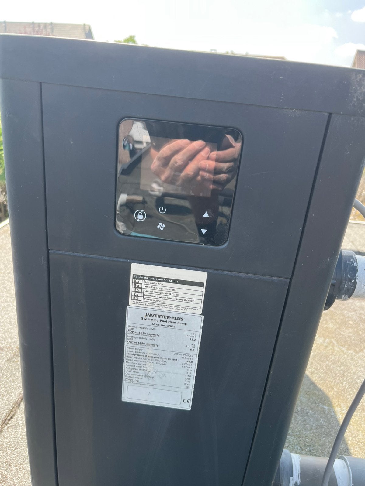 Warmtepomp full inventer 13,5 kw inventer plus, Tuin en Terras, Zwembad-toebehoren, Ophalen, Zo goed als nieuw, Verwarming