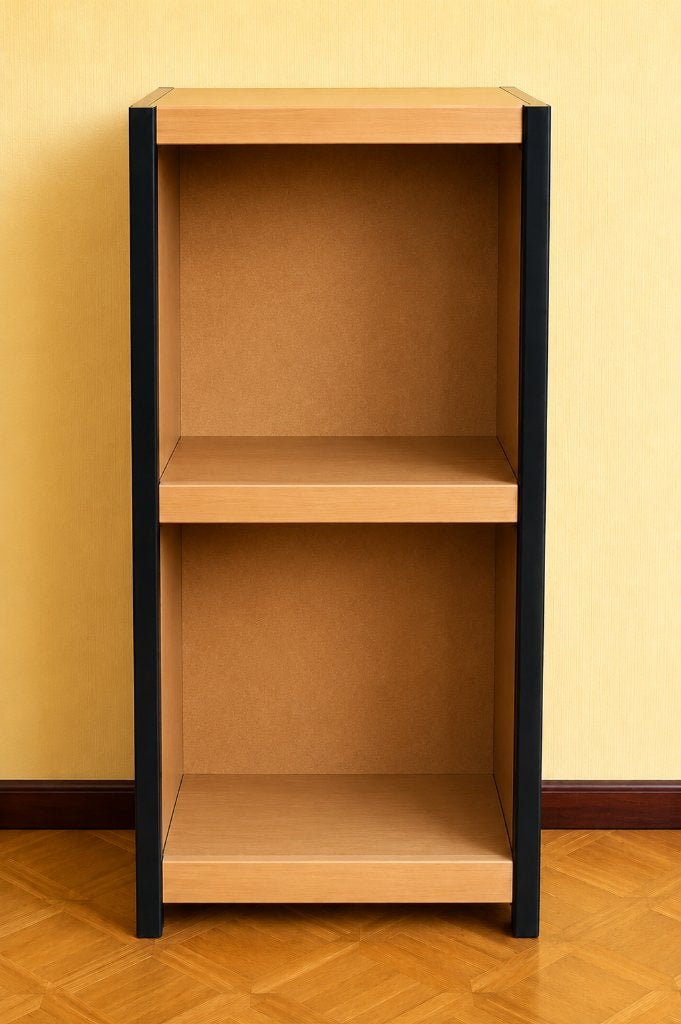 Colonne Kewlox bois/noir – rangement vintage, 25 à 50 cm, Moins de 100 cm, Autres matériaux, Enlèvement