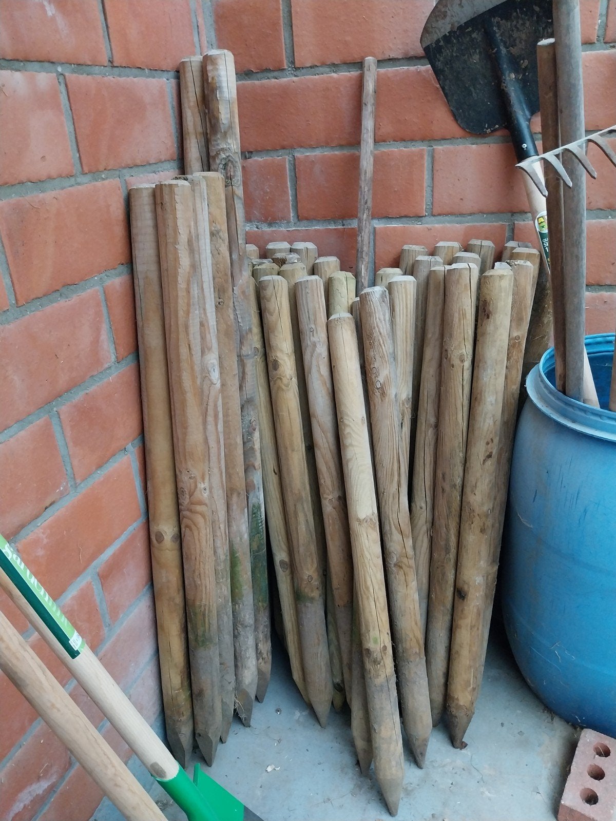 Poteaux de jardin en bois, Catripoles, Jardin & Terrasse, Enlèvement, Comme neuf, Bois