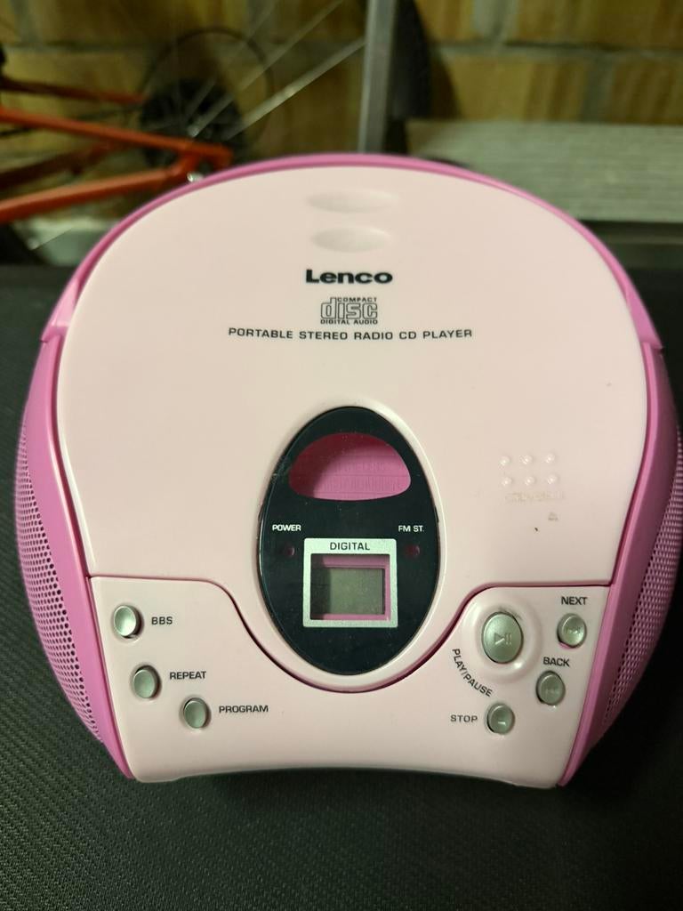 Lenco SCD-24, lecteur CD, radio pour enfants, stéréo, prise, Enlèvement ou Envoi, Comme neuf, Autres marques, Avec radio