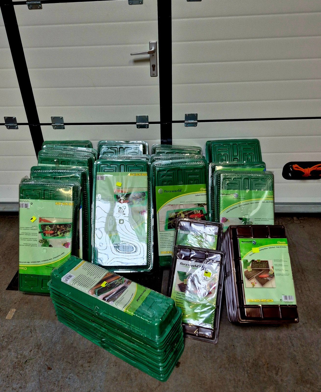 lot plastieke binnenserre en stekbakken, Tuin en Terras, Kweekspullen, Ophalen