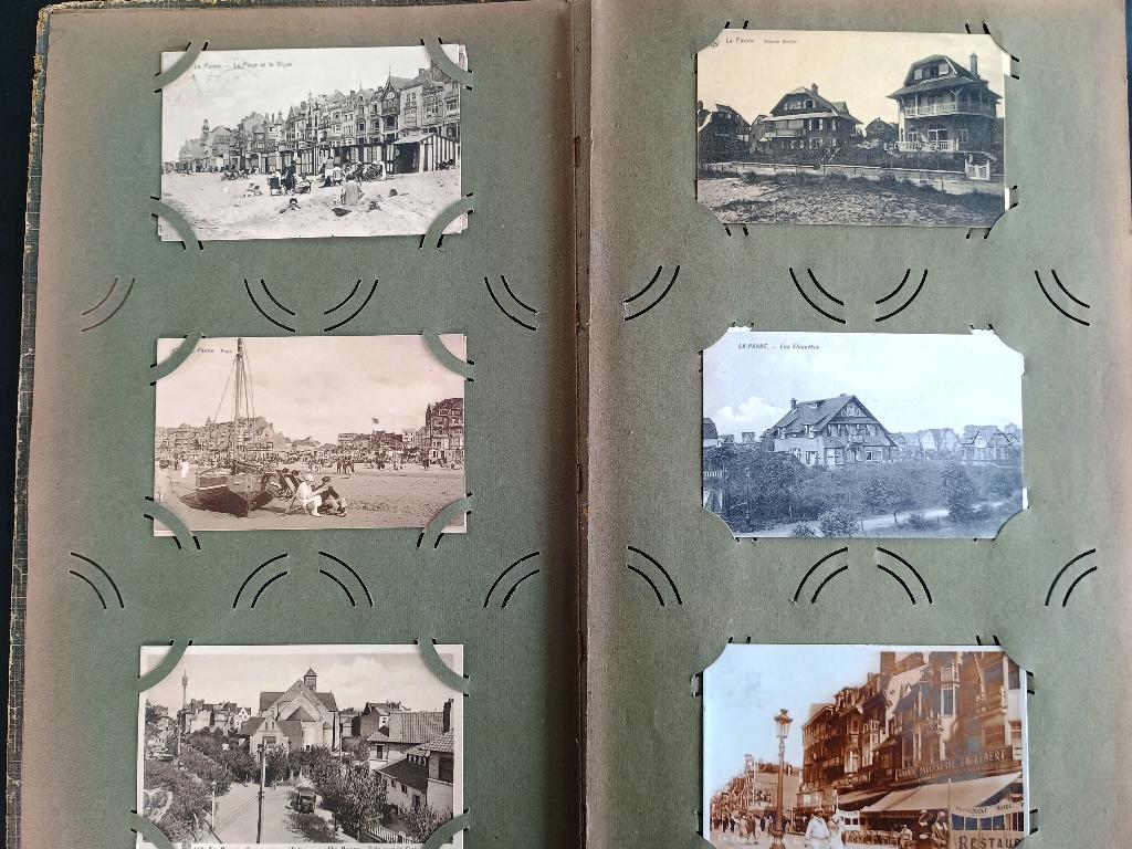 MOOI ALBUM 241 oude postkaarten vnl. DE KUST, Verzamelen, Ophalen of Verzenden