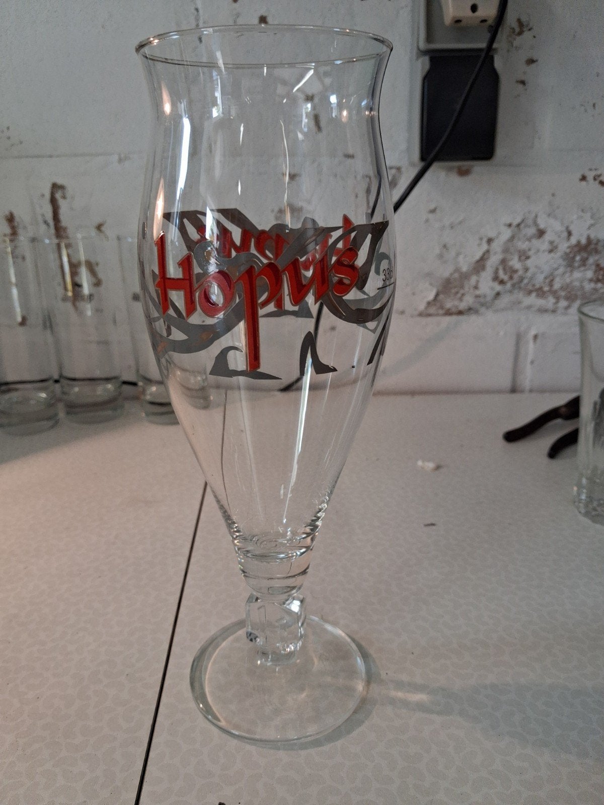 Hopus bierglas, Verzamelen, Biermerken, Ophalen of Verzenden