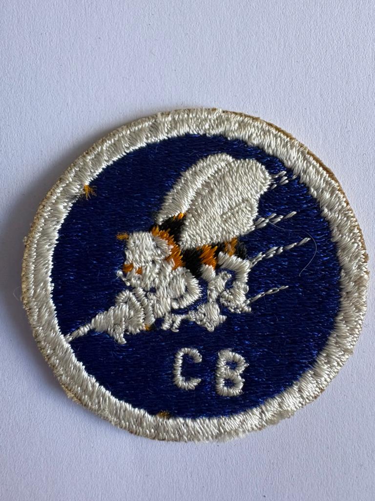 WW2 CB Version Seabees Shoulder Patch - US Navy, Ophalen of Verzenden