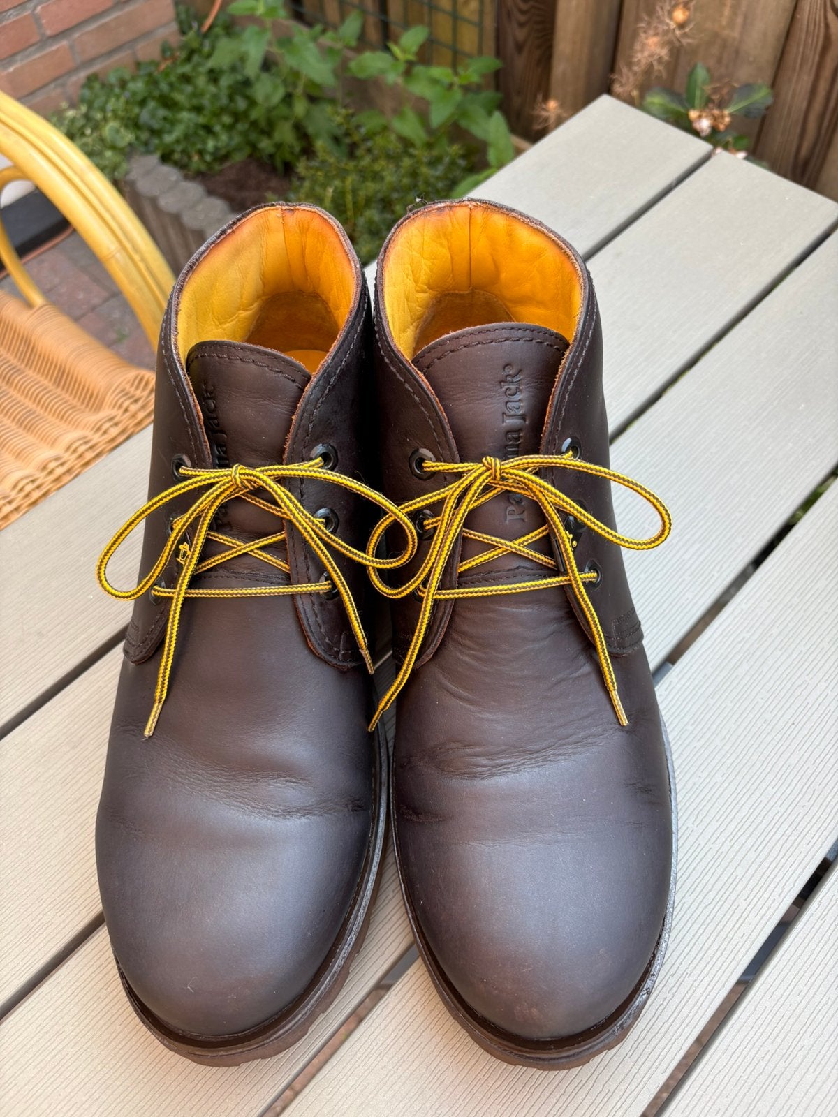 Nieuwe Panama Jack Bota maat 46 bruin 2x kort gedragen 75€, Vêtements | Hommes, Chaussures, Enlèvement, Comme neuf, Brun