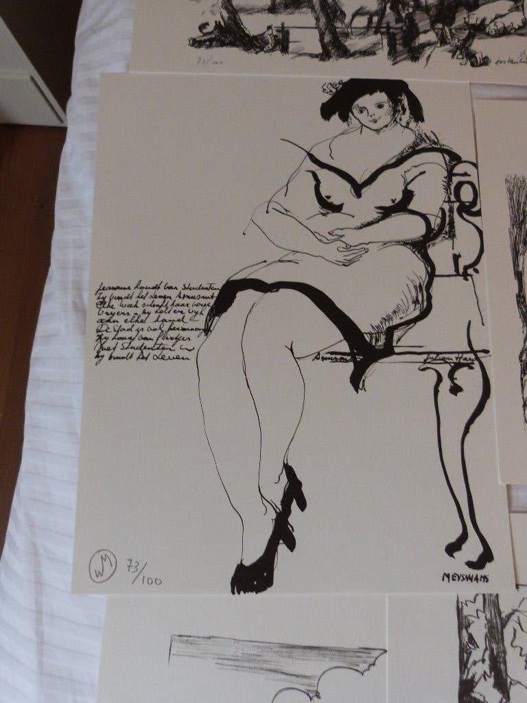grafiekmap Oplage 78 /100 - 24 x gesigneerd Leuven Academie, Ophalen, Nieuw, Overige typen