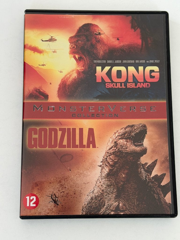 Kong - Skull island + Godzilla (2-DVD), Nederlands, Ophalen of Verzenden, Vanaf 12 jaar, Gebruikt