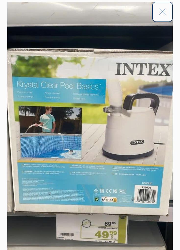 Pompe Videur piscine jacuzzi, Tuin en Terras, Ophalen, Nieuw, Zwembadpomp