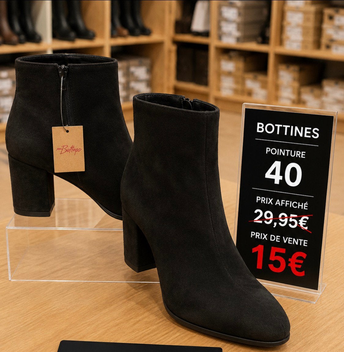 Botine neuf dans sa boite, Kleding | Dames, Schoenen, Zwart, Lage of Enkellaarzen, Nieuw, Ophalen of Verzenden