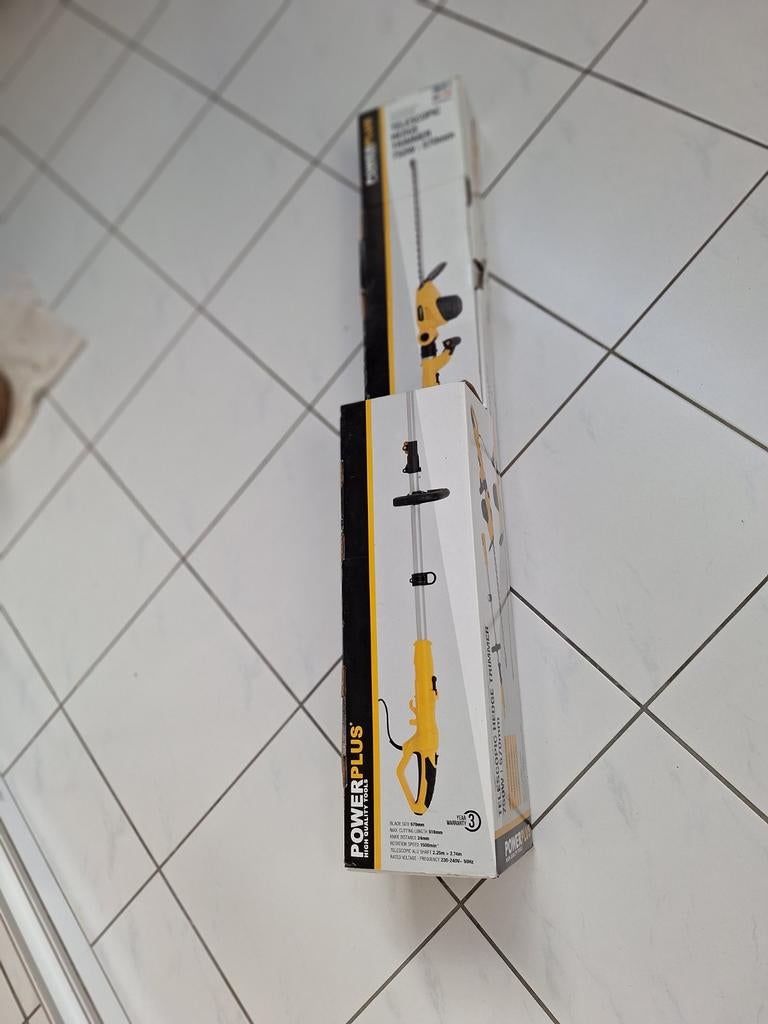 Telescopische heggenschaar, Ophalen, Zo goed als nieuw, Elektrisch, Powerplus