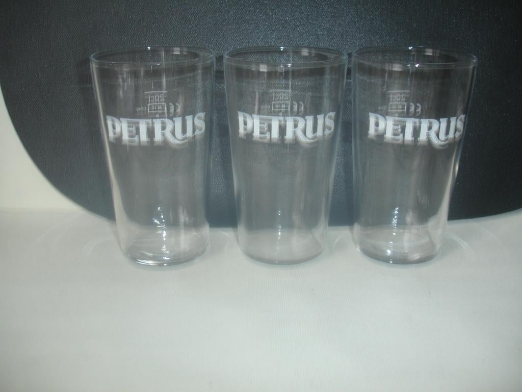 Bierglas Petrus, 20cl, receptieglas, nog 1 glas, Enlèvement ou Envoi, Comme neuf, Verre ou Verres, Autres marques