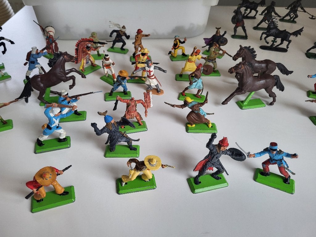 speelgoed soldaten, indianen, paarden, ... DEETAIL, Ophalen of Verzenden