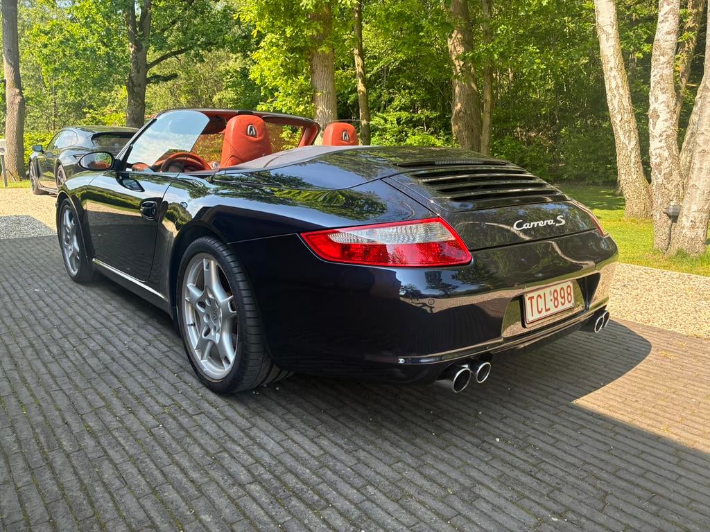 Porsche 911 (997) Carrera S Cabrio - Manueel!, Auto's, 4 zetels, Achterwielaandrijving, Cabriolet, Blauw