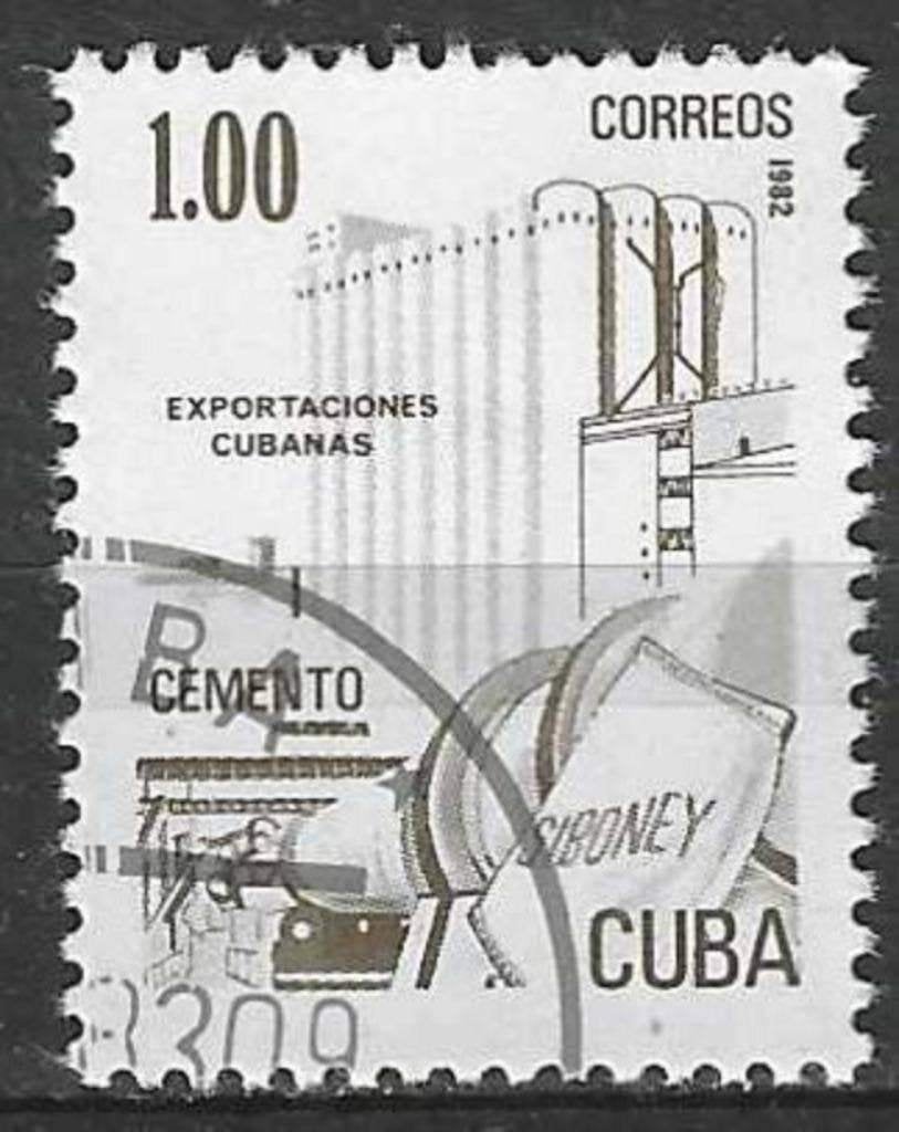 Cuba 1982 - Yvert 2345 - Exportartikelen - Cement (ST), Verzenden, Gestempeld