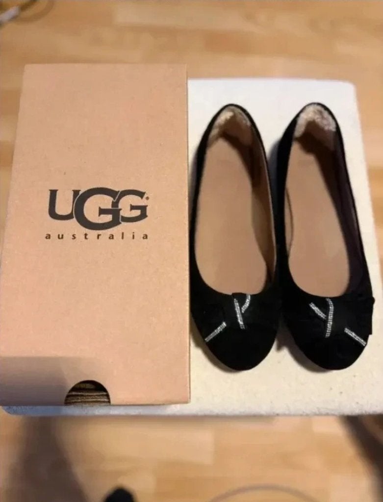 UGG ballerina Swarovski maat 38 NIEUW, Kleding | Dames, Schoenen, Ophalen, Zwart, Nieuw, Ballerina's