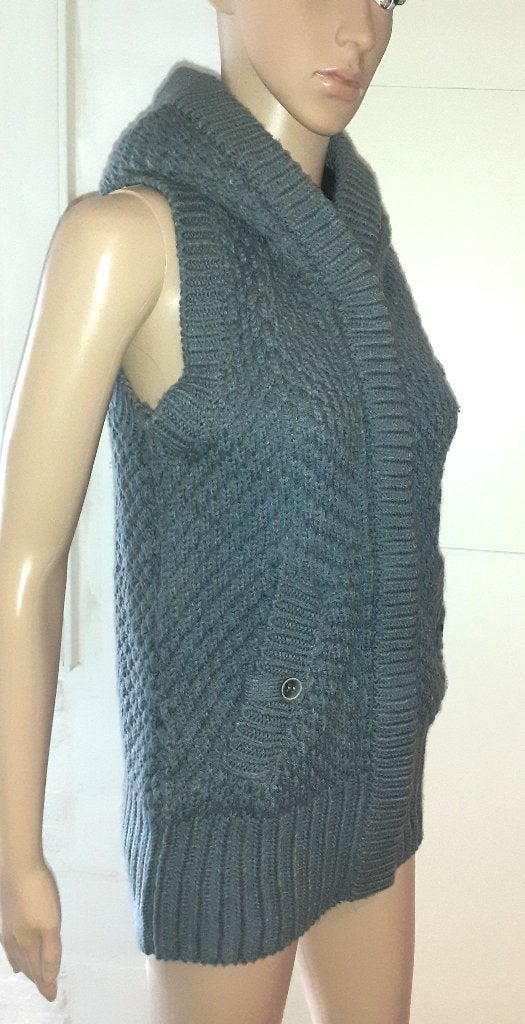 Jas dames Bodywarmer grijs TRF knitwear Zara S, Kleding | Dames, Bodywarmers, Ophalen of Verzenden, Nieuw, Maat 36 (S), Grijs