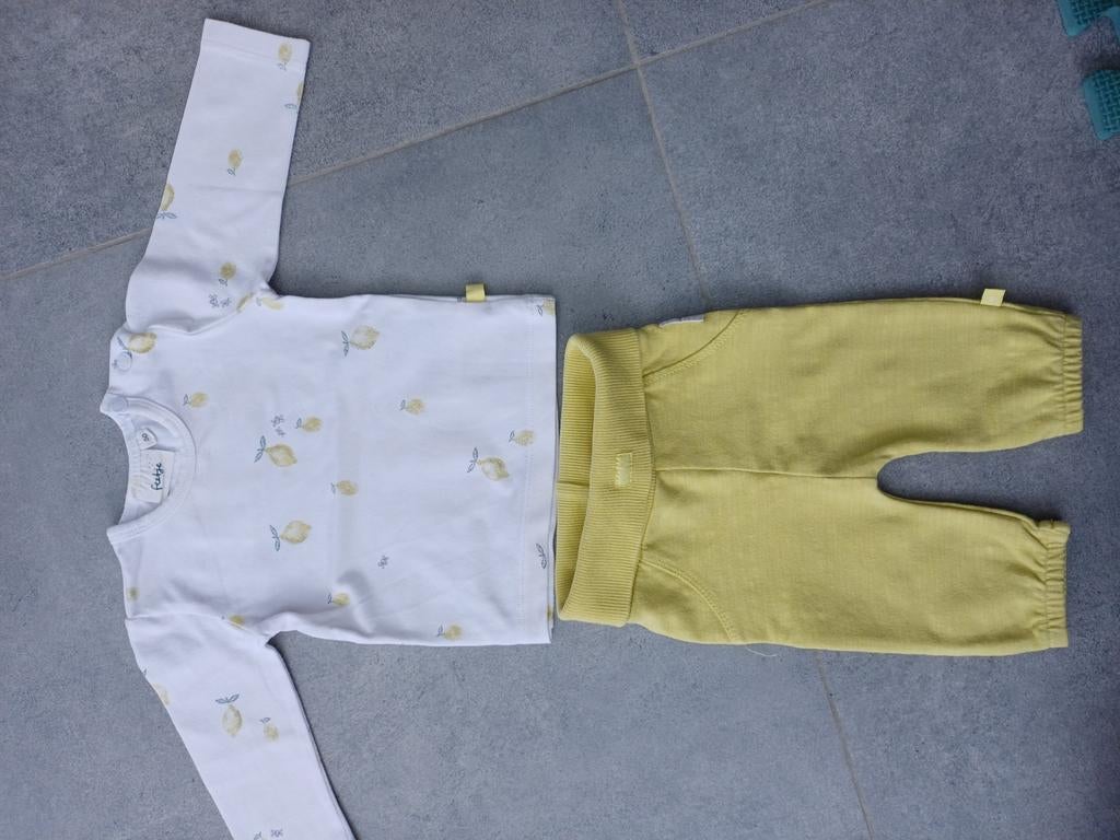 Vrolijk setje, Enfants & Bébés, Vêtements de bébé | Taille 50, Enlèvement ou Envoi, Comme neuf, Pantalon