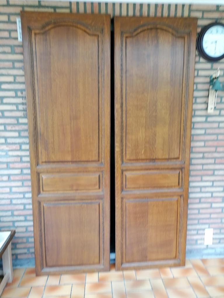 Nieuwe massieve eiken kastdeuren, Antiek en Kunst, Ophalen