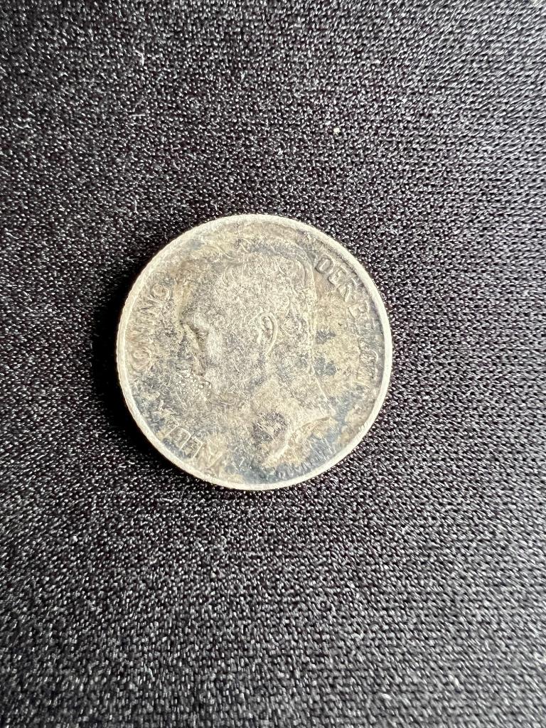 munt BE 50cent albert I zilver 1911, Postzegels en Munten, Zilver, Ophalen of Verzenden, Losse munt, Zilver
