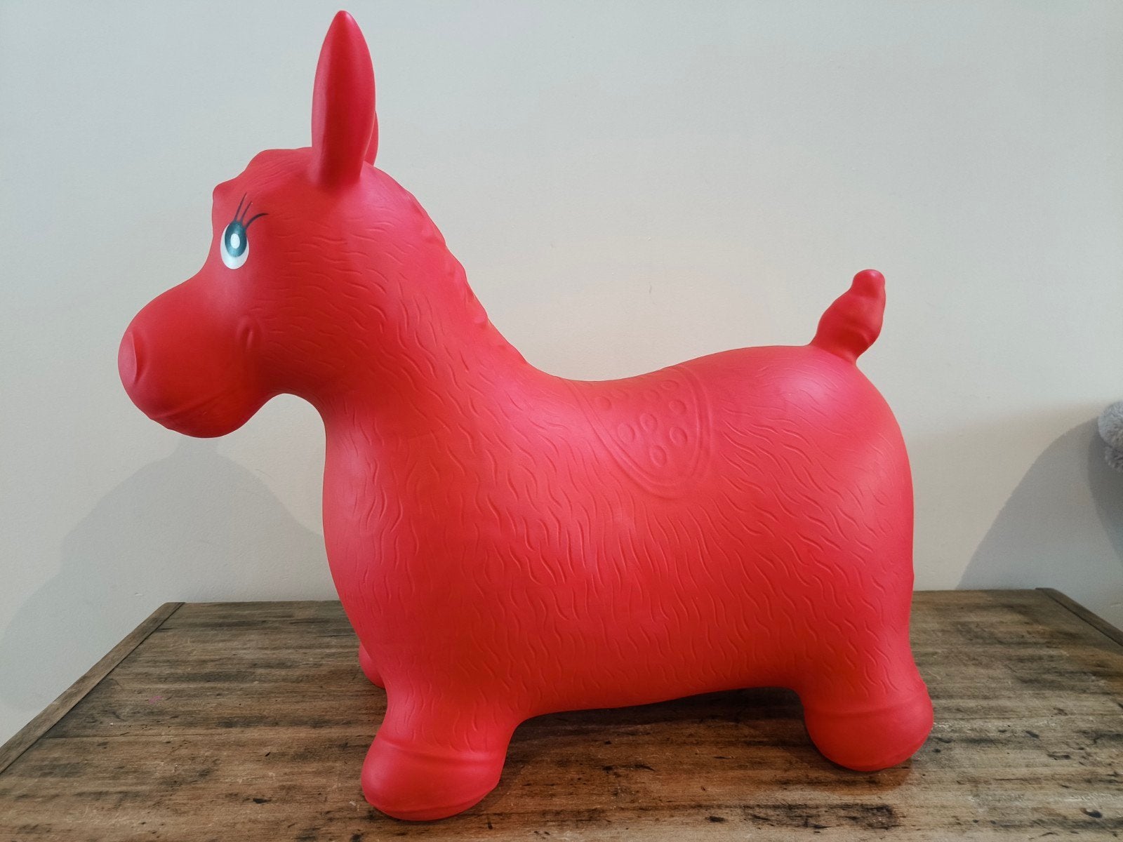 Skippy paard rood. Skippybal. Woolf sports, Kinderen en Baby's, Speelgoed | Hobbelfiguren, Ophalen, Gebruikt