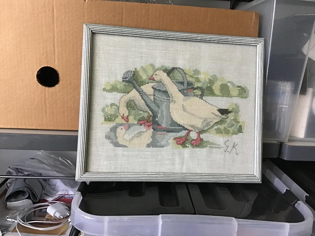 Ingekaderde naaidoeken, Antiek en Kunst, Ophalen