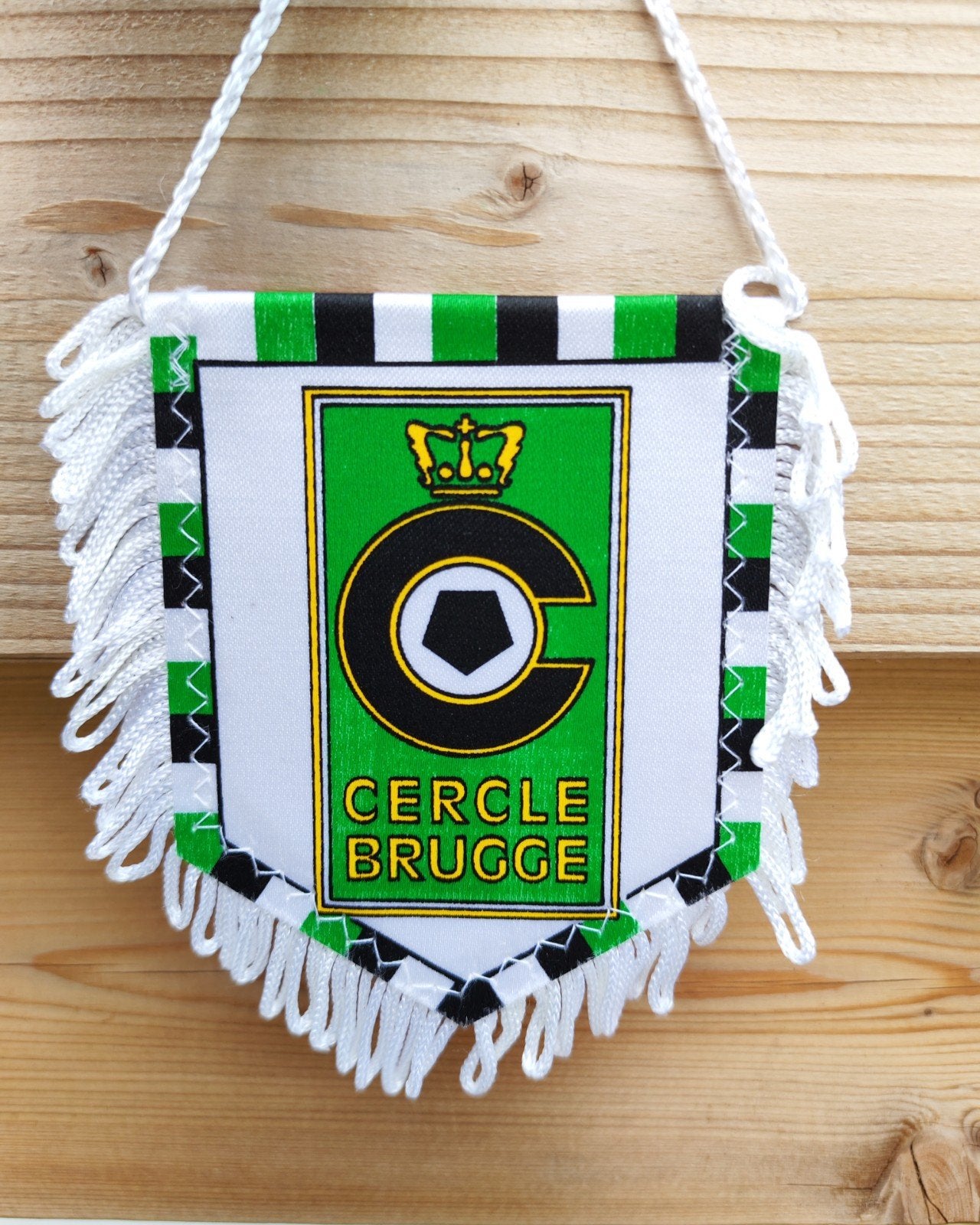 1990s Cercle Brugge prachtig vintage vaantje, Verzamelen, Ophalen of Verzenden