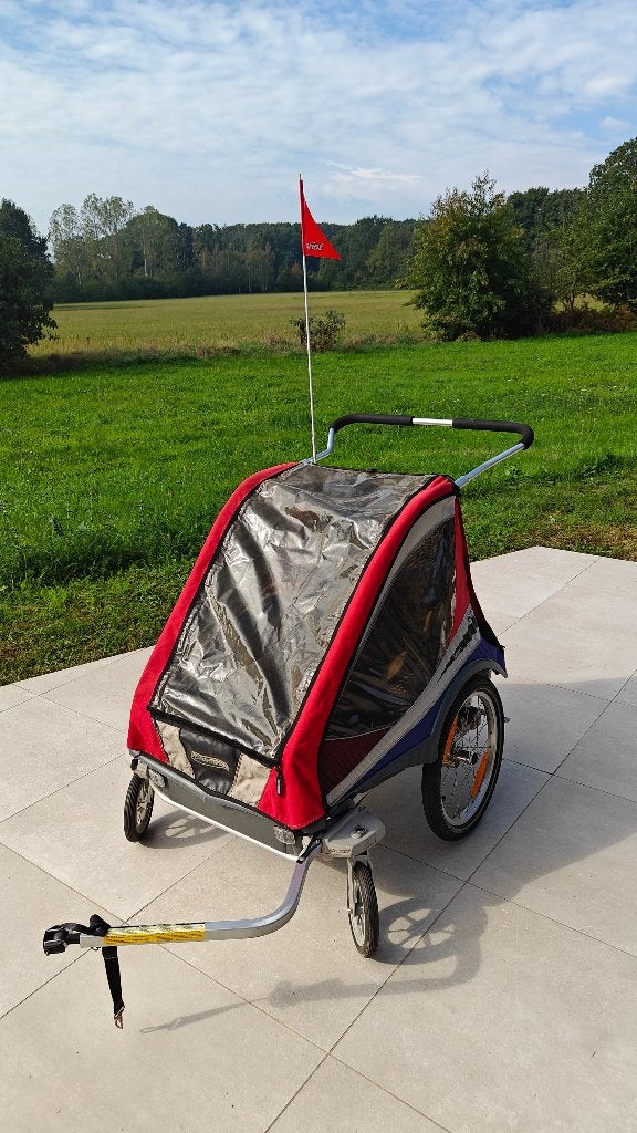 Fietskar Thule Chariot Captain XL, Fietsen en Brommers, Ophalen, Gebruikt, Opvouwbaar, Thule