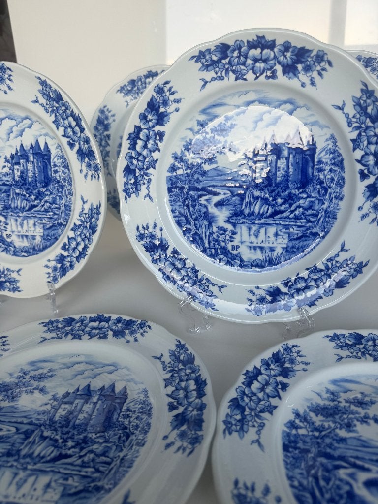 Lot porseleinen borden Pyroblan – Vintage BP, Antiquités & Art, Enlèvement
