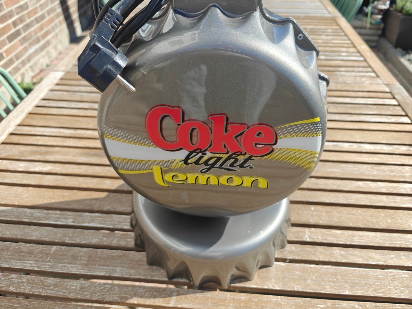 Coca-Cola Coke Light Lemon reclameverlichting, Ophalen of Verzenden, Zo goed als nieuw, Lichtbak of (neon) lamp