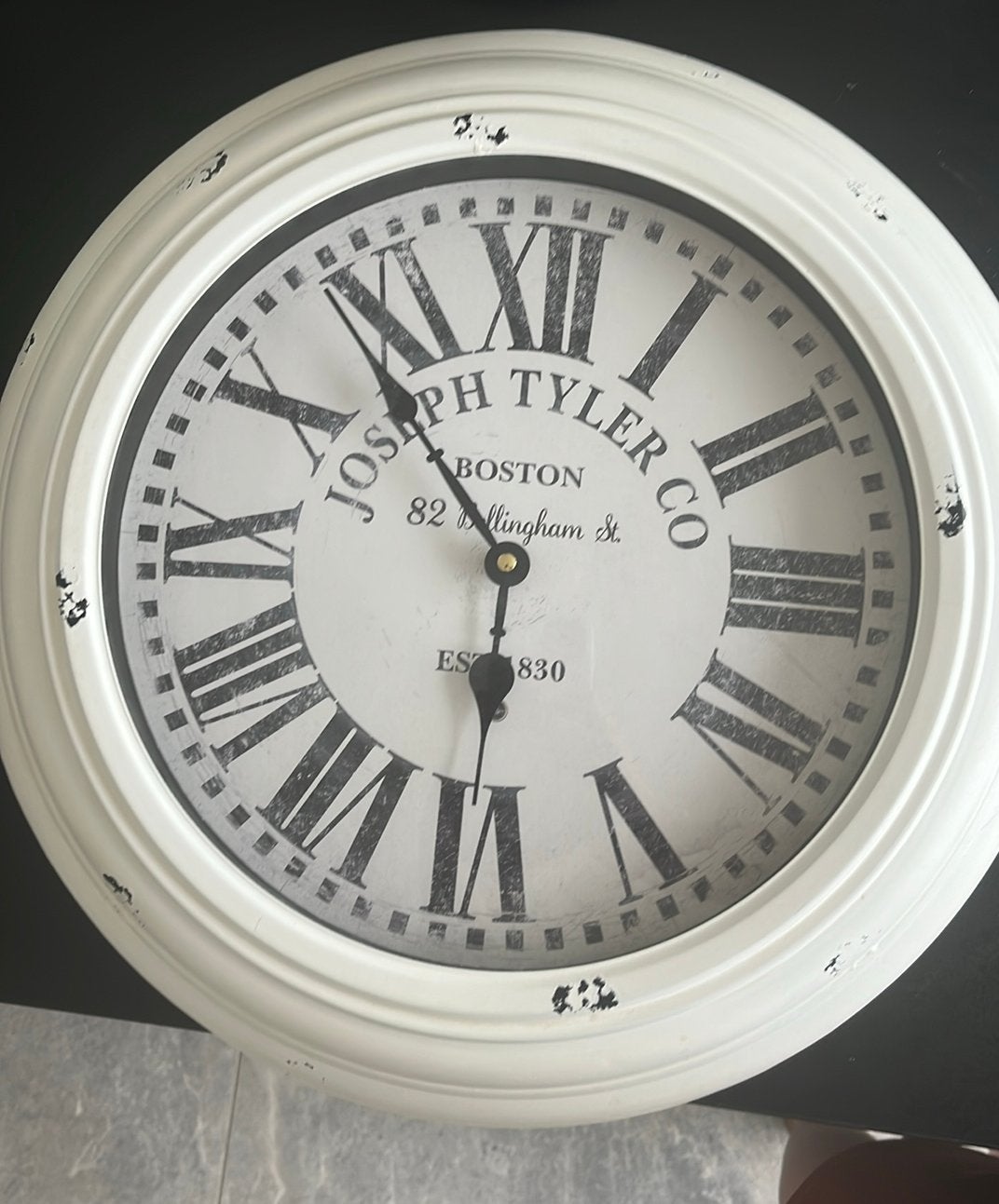 Wandklok wit, Huis en Inrichting, Ophalen, Zo goed als nieuw