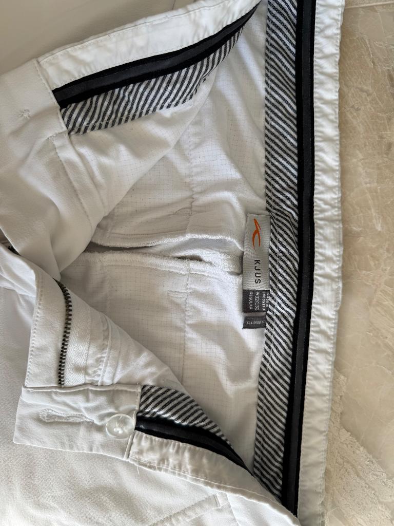 Kjus golfbroek W32/L32 heren wit, Verzenden, Wit, Zo goed als nieuw, Kjus