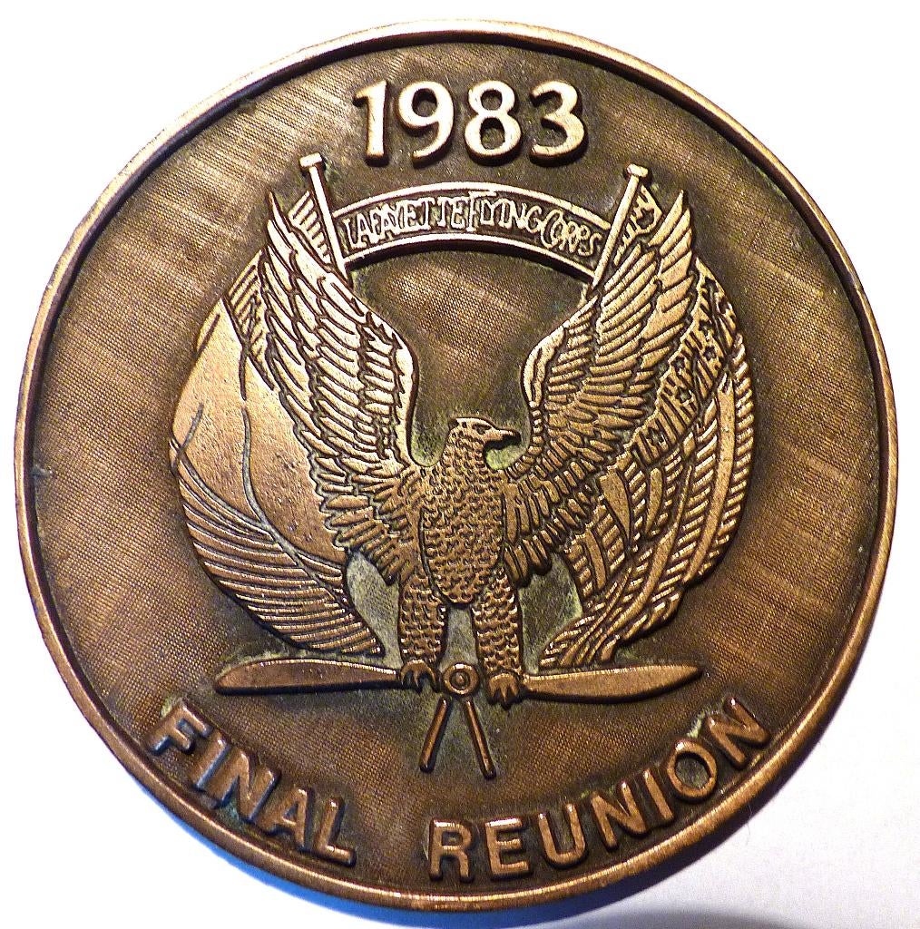 Herdenkingsmedaille WWI Lafayette Flying Corps., Enlèvement ou Envoi