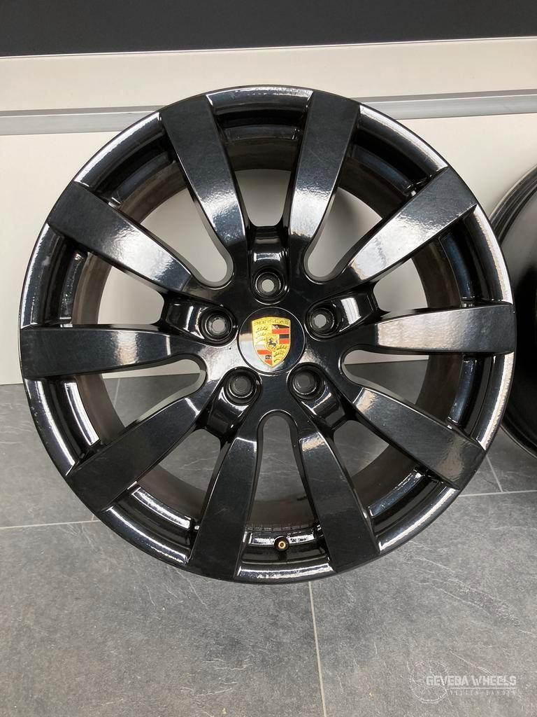 20'' zwarte originele Porsche Cayenne velgen 5x130 7PA 601 0, Véhicule de tourisme, -, Utilisé, 20 pouces