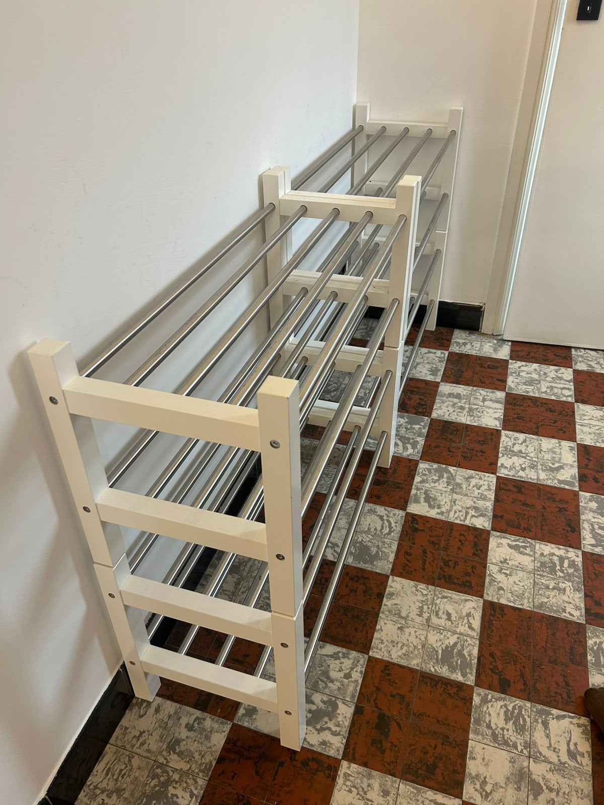 4x TJUSIG - wit / schoenrek, Huis en Inrichting, Ophalen, Gebruikt