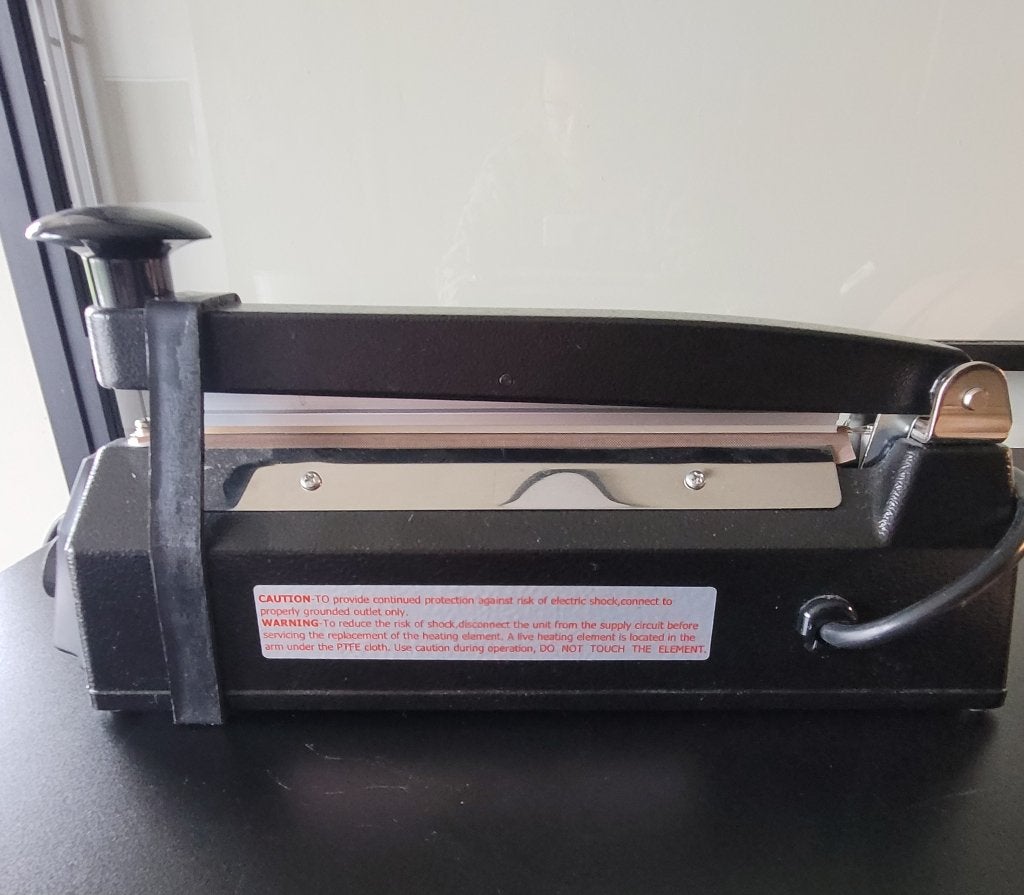 Soudeuse thermique pour sachets, Enlèvement