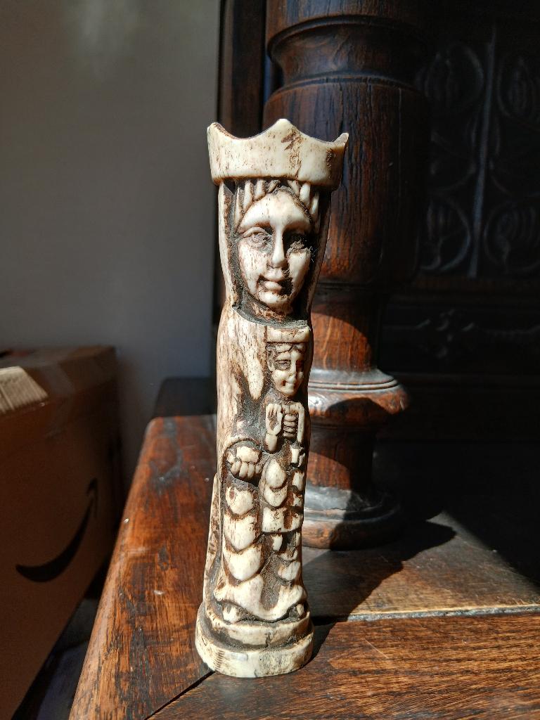 Mariabeeldje - Been, Antiek en Kunst, Curiosa en Brocante, Verzenden