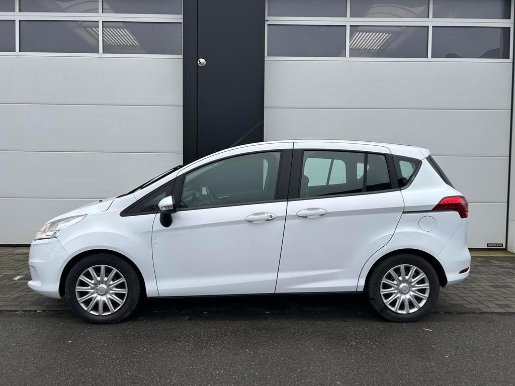 Ford B-Max 1.0i EcoB / Navi / Airco / Bleutooth / 74000km, Stof, B-Max, Parkeersensor, Wit