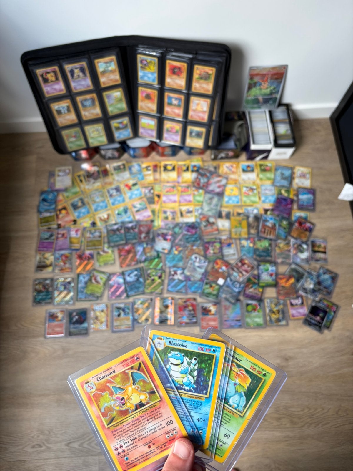 Pokémon verzameling, Ophalen of Verzenden, Zo goed als nieuw, Meerdere kaarten, Foil
