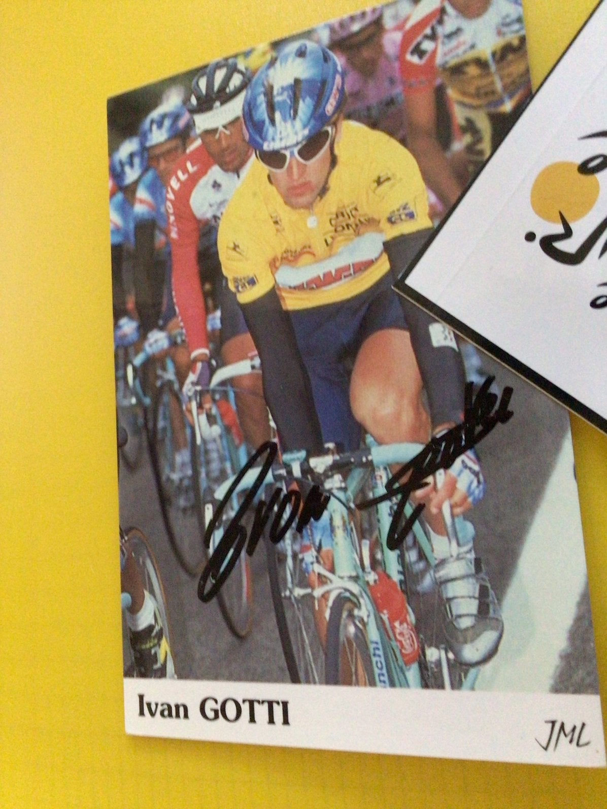 Wielerkaart tour de france ivan gotti signe, Envoi, Comme neuf