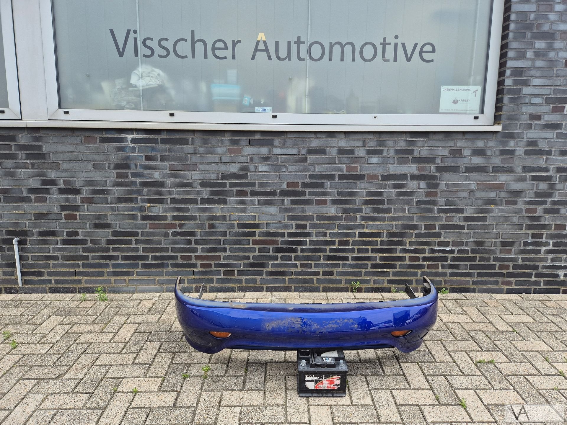 Voorbumper blauw van Fiat Barchetta 1995 - 2005 met balk, Auto-onderdelen, Gebruikt, -, Voor, -