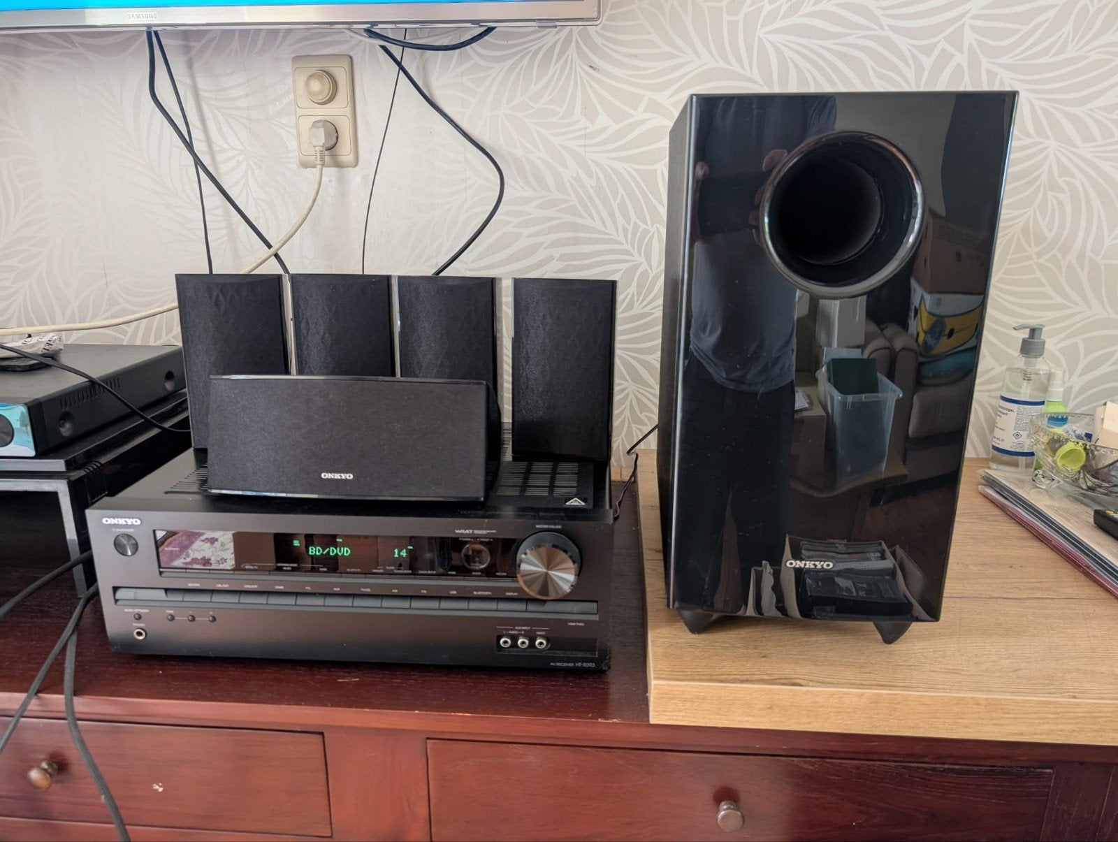 onkyo soundsystem HT-S3705(b), TV, Hi-fi & Vidéo, Ensembles home-cinéma, Enlèvement, Comme neuf, Autres marques