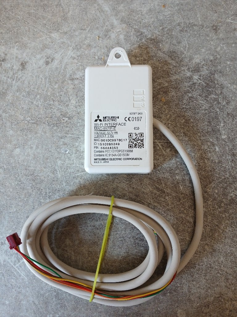 Interface Wi-Fi MAC-557IF-E de Mitsubishi Electric, Electroménager, Pièces & Accessoires, Enlèvement ou Envoi, Comme neuf