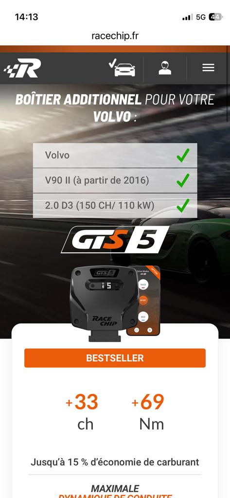 Boîtier additionnel Volvo V90 - moteur D3, Enlèvement ou Envoi, Comme neuf