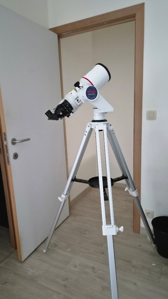Telescoop Bresser Messier AR-102xs/460 + opties, Ophalen, Zo goed als nieuw, 80 tot 200 mm, Lenzentelescoop (refractor)